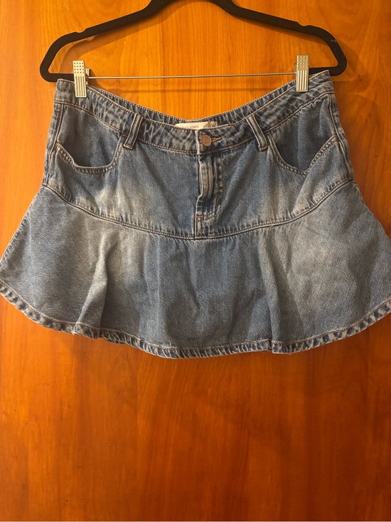 Altar'd State Dresses & Skirts - Altar'd State Light Blue Denim Circle Skirt
